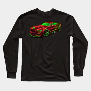 Red Mustang gt modified Long Sleeve T-Shirt